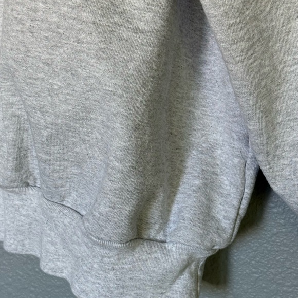 Gray “Rich Mom Brentwood” Tinx Sweatshirt with Teal and Green Text - Picture 8 of 8